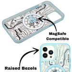 Tech Steampunk Gear Clock Design MagSafe Phone Case For iPhone 12/ 12Pro