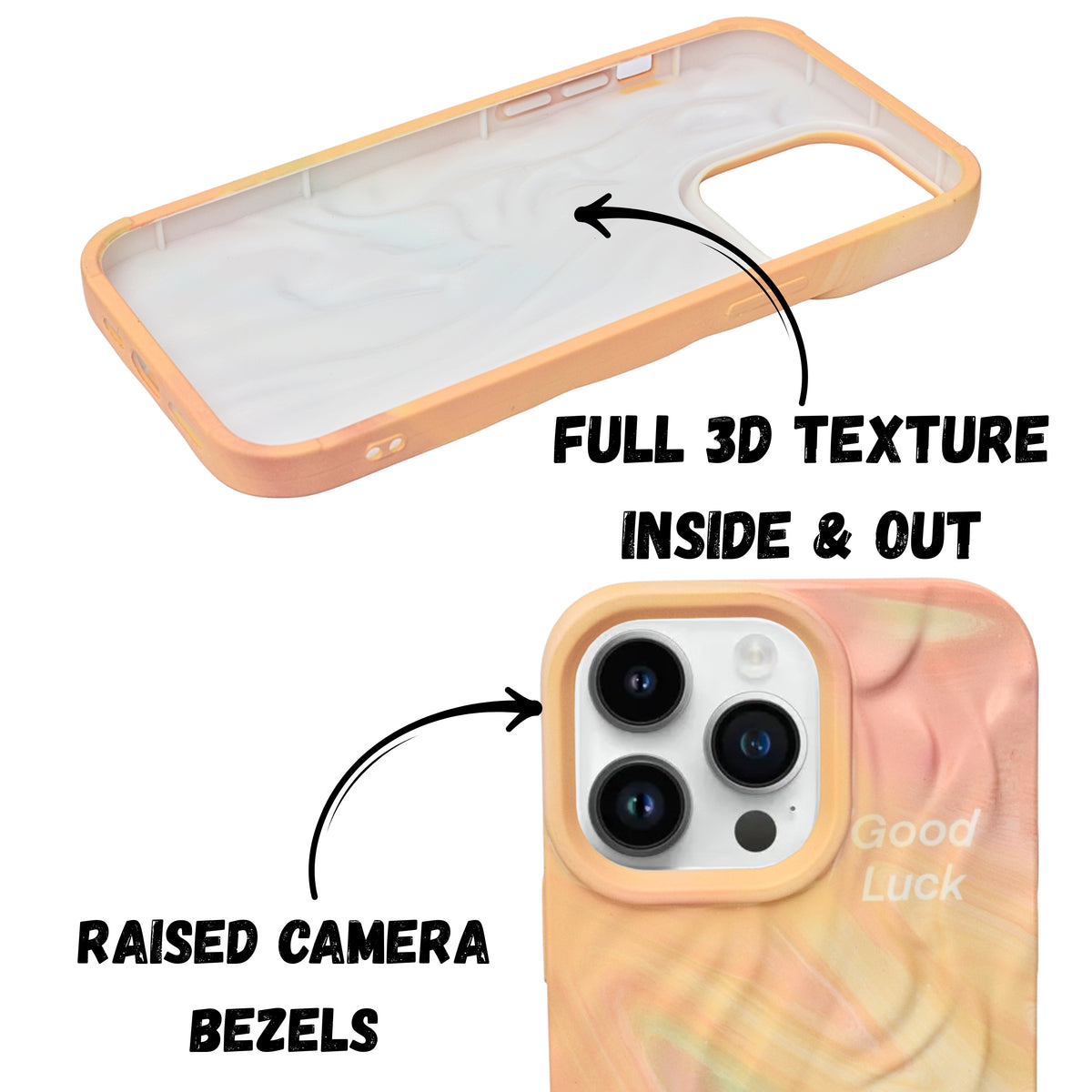 Abstract Pastel Marble Print Soft Silicone Phone Case For iPhone 16 Pro