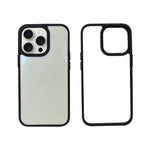 Modern Clear Protective Case with Stylish Frame for iPhone 13 Pro