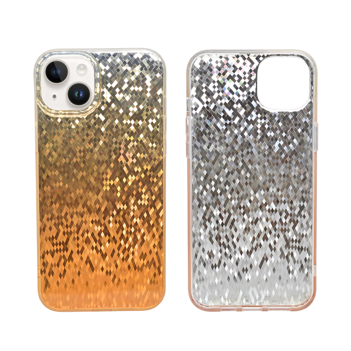 Crystal Mosaic with Prismatic Effect Phone Case for iPhone 14 Plus / 15 Plus