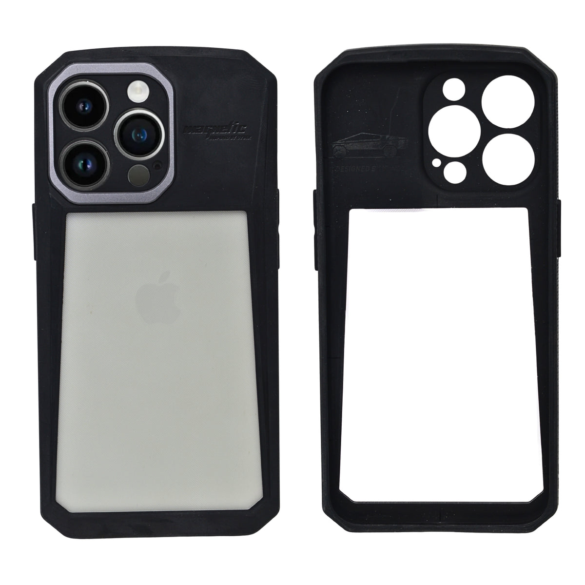 Heavy Duty Shockproof Bumper with Clear Panel Phone Case for iPhone 13 Pro