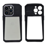 Heavy Duty Shockproof Bumper with Clear Panel Phone Case for iPhone 13 Pro
