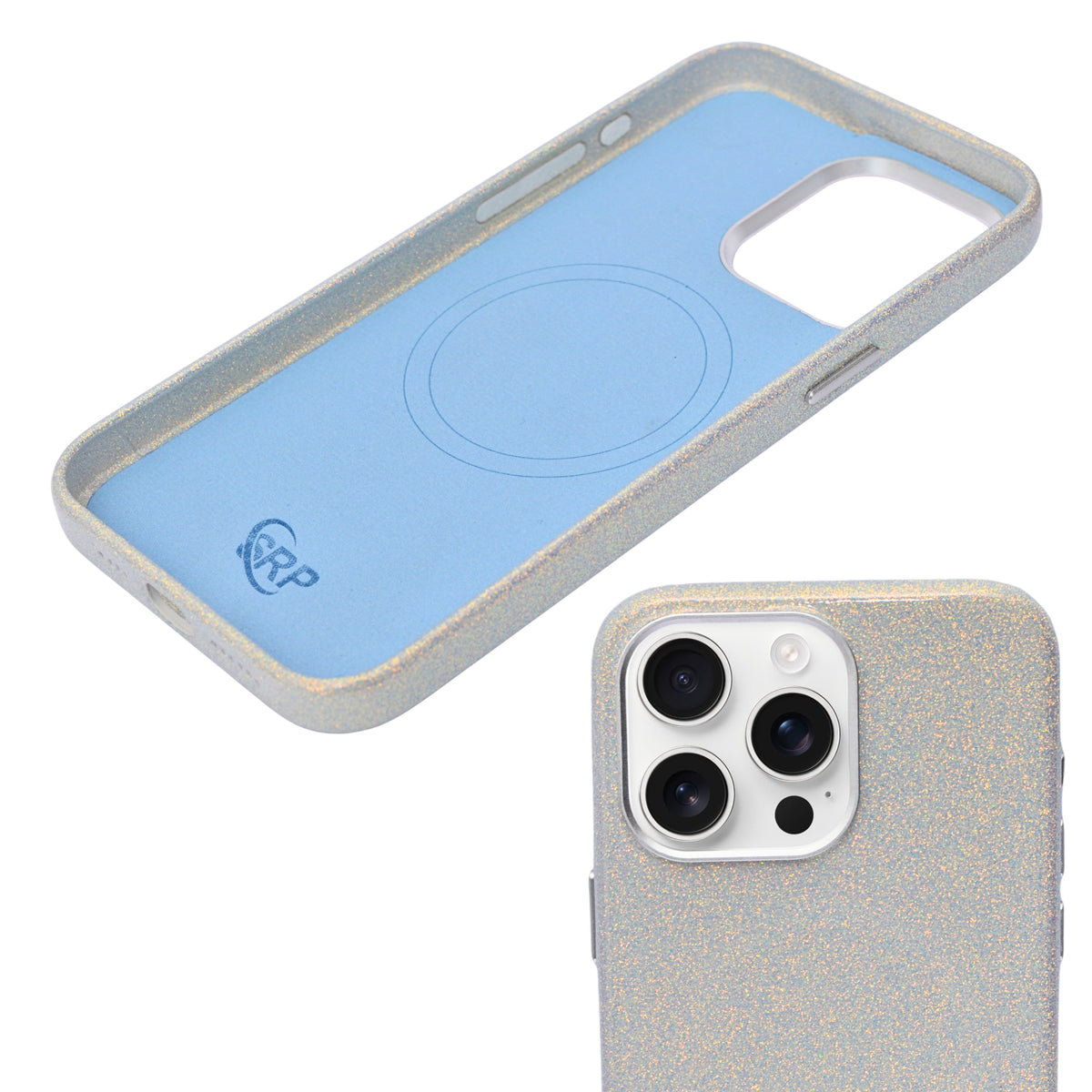 Glitter Marble Rainbow Case with Sparkle Finish Phone Case For iPhone 15 Pro Max