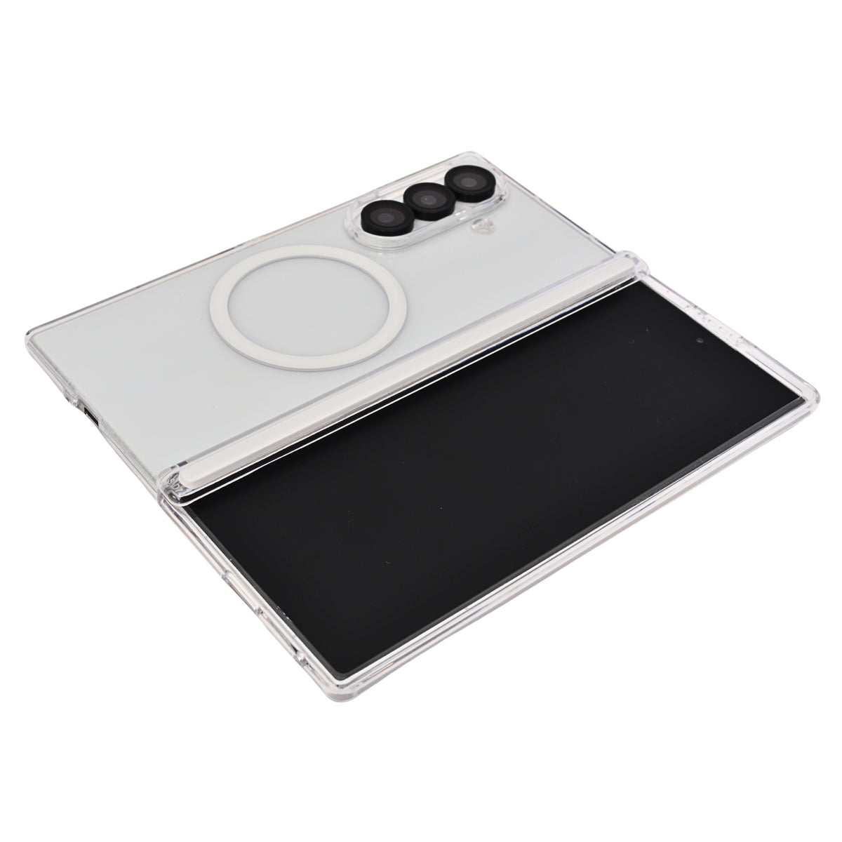 Crystal Clear with MagSafe Compatibility Protective Phone Case for Samsung Galaxy Z Fold 7