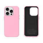 Premium PU Leather with Metal Camera Frame Phone Case for iPhone 15 Pro