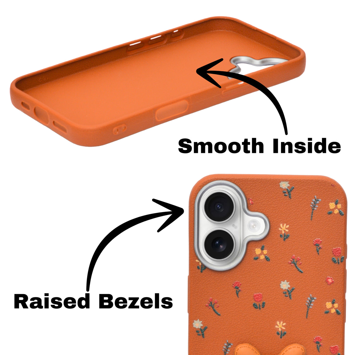 Cute Floral with 3D Bow Case For iPhone 16