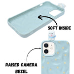 3D Cartoon Character with Polka Dots Soft Phone Case for iPhone 12/ 12 Pro