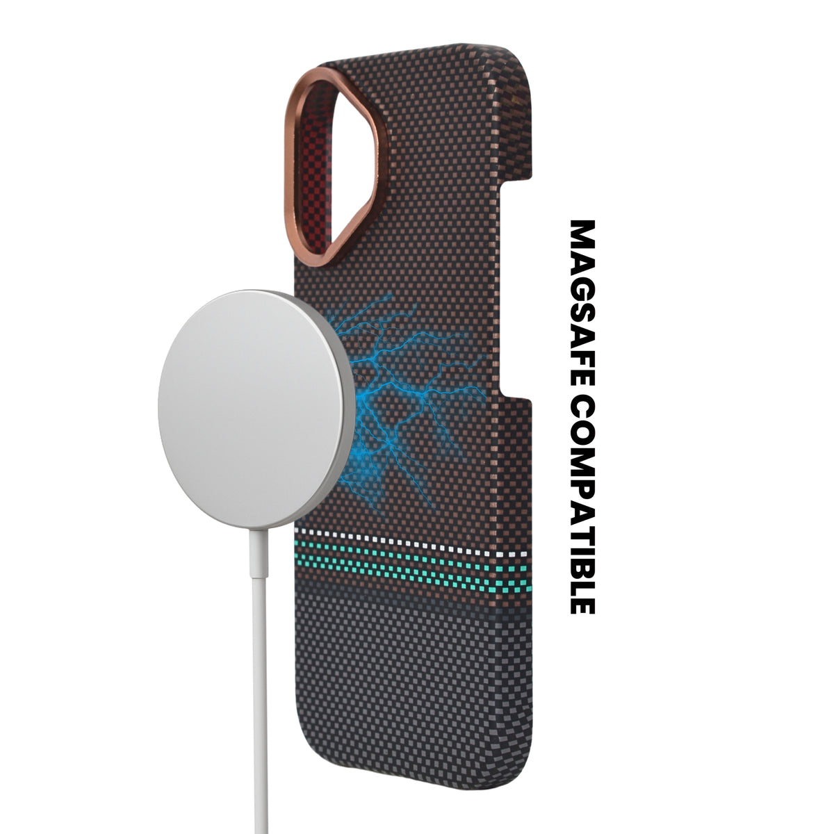 Kevlar Texture Magsafe Armor Phone Case for iPhone 17