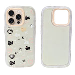 Cute Transparent Wavy Edge Phone Case for iPhone 16 Pro