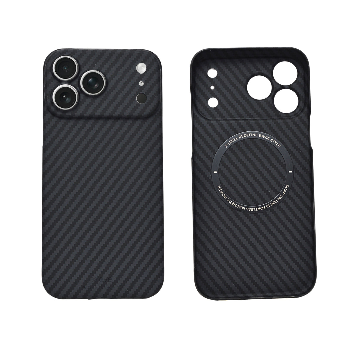 Premium Carbon Texture Slim Fit Phone Case for iPhone 17 Pro Max