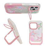 Star Case with Kickstand Holder Phone Case for iPhone 14 Pro