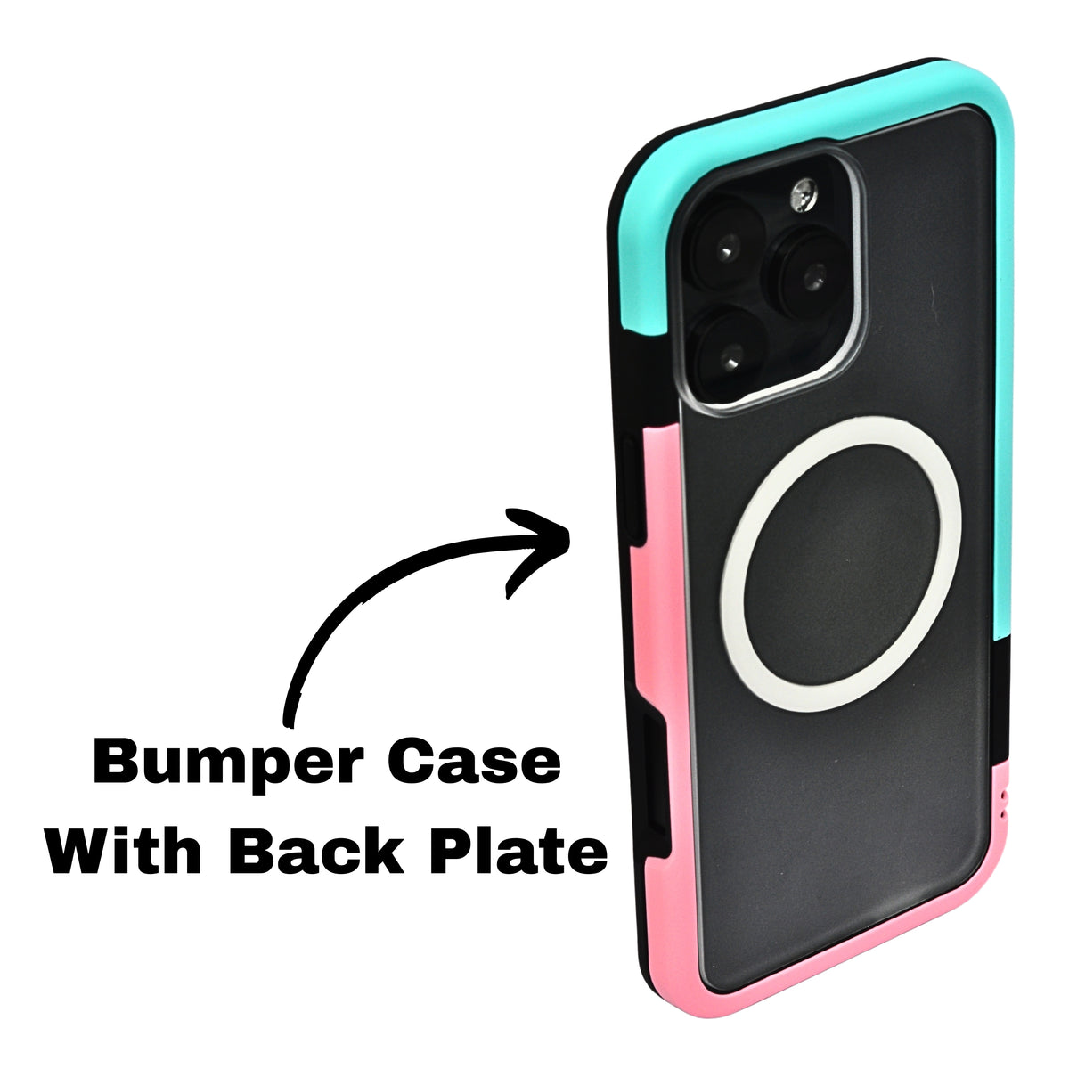 Dual Color Edge Matte Transparent MagSafe Phone Case for iPhone 16 Pro