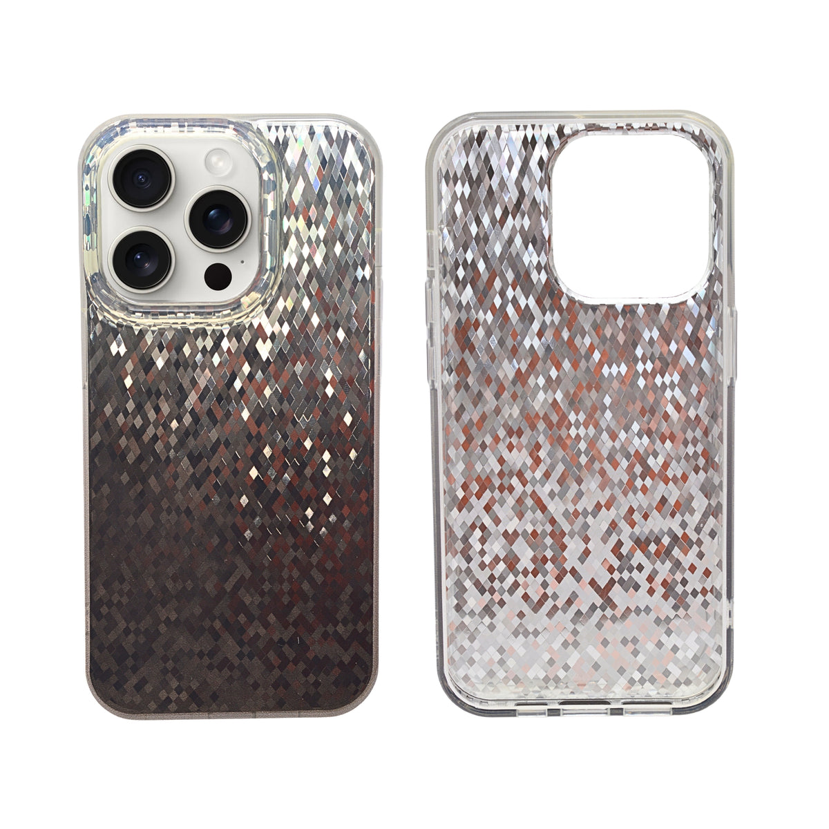 Crystal Mosaic with Prismatic Effect Phone Case for iPhone 14 Pro