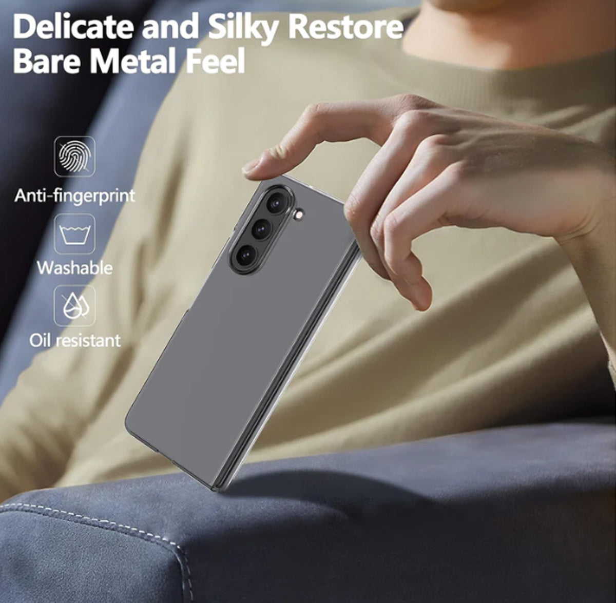 Ultra-Clear Anti-Yellow Durable & Sleek Protection Slim Hard Case for Samsung Fold Series