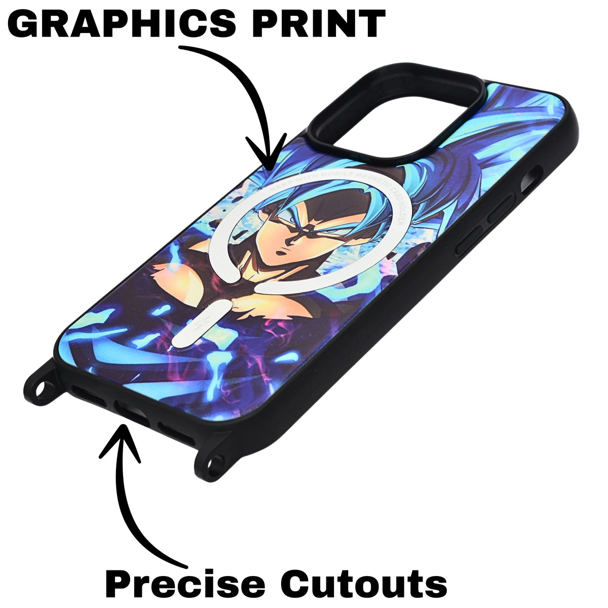 Anime Print Vibrant Character Design Phone Case for iPhone 14 Pro