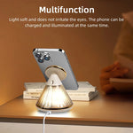 15W Magnetic Wireless Night Light Desk Lamp Charger For iPhone