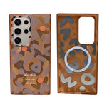 Abstract Pattern MagSafe Compatible Shockproof Phone Case for Samsung S24 Ultra