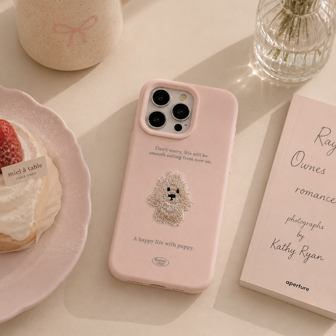 3D Cartoon Bichon Frise Pattern Case