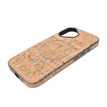 Cork Texture Printed MagSafe Compatible Phone Case for iPhone 16