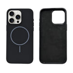 Soft Silicone with MagSafe Ring Phone Case for iPhone 15 Pro