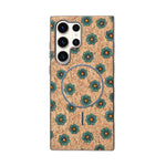 Cork Texture Printed MagSafe Compatible Phone Case for Samsung Galaxy S23 Ultra
