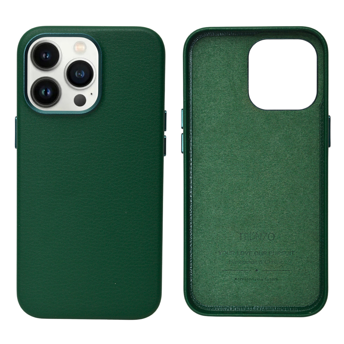 Premium Faux Leather Finish Phone Case for iPhone 13 Pro