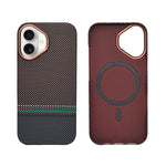 Kevlar Texture Magsafe Armor Phone Case for iPhone 17