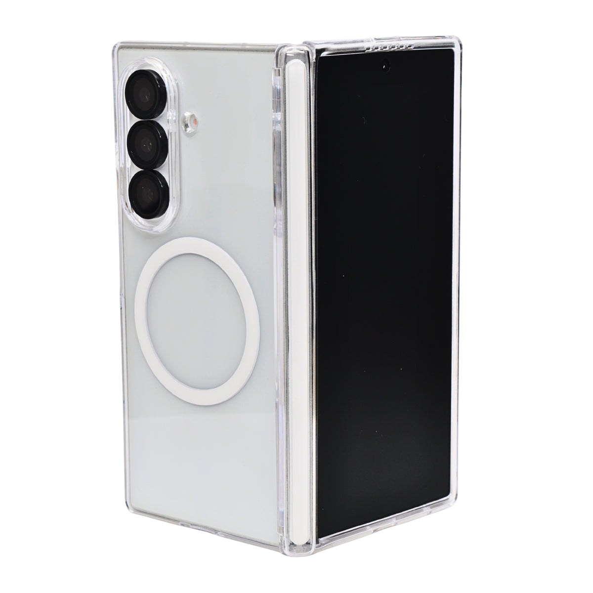 Crystal Clear with MagSafe Compatibility Protective Phone Case for Samsung Galaxy Z Fold 7