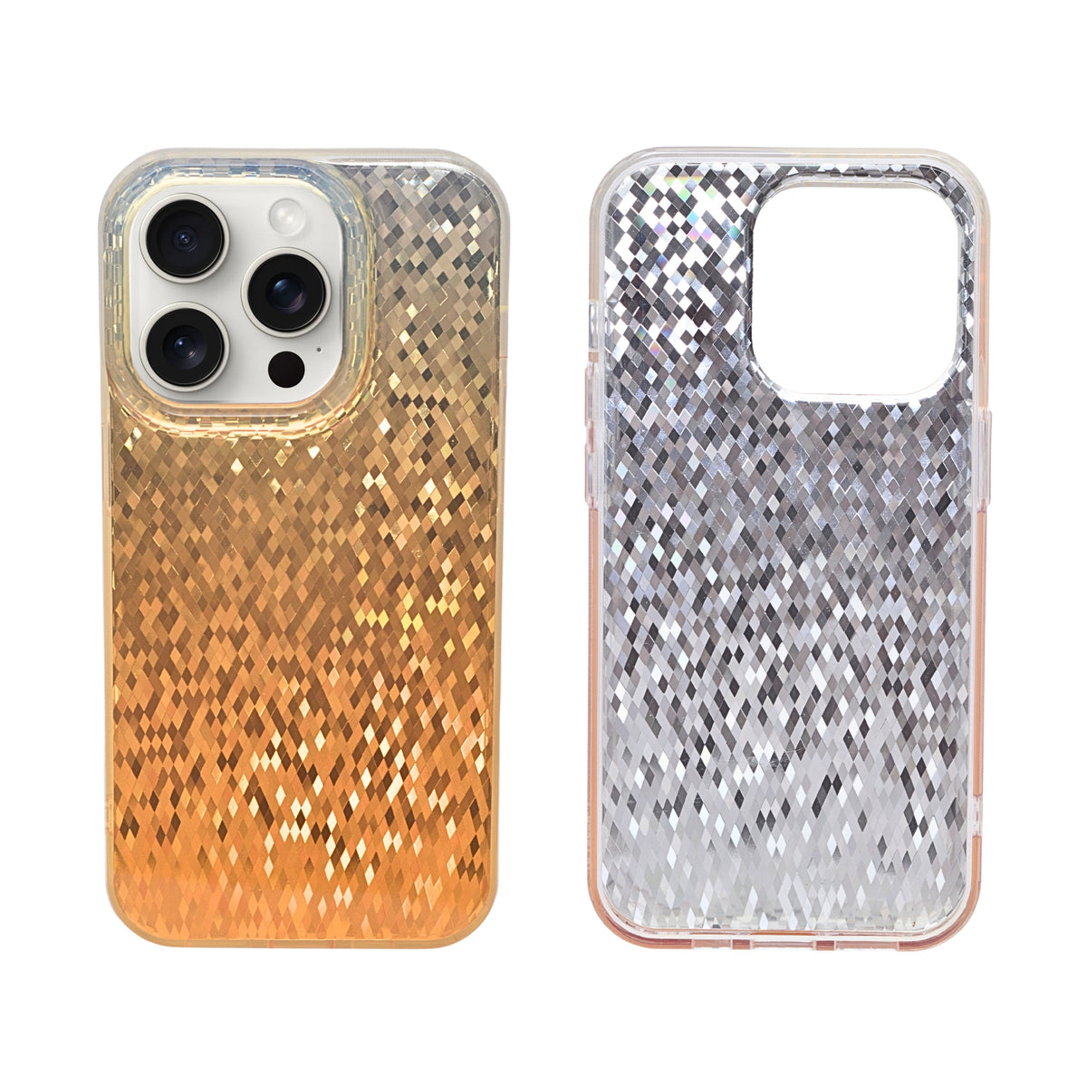 Crystal Mosaic with Prismatic Effect Phone Case for iPhone 14 Pro