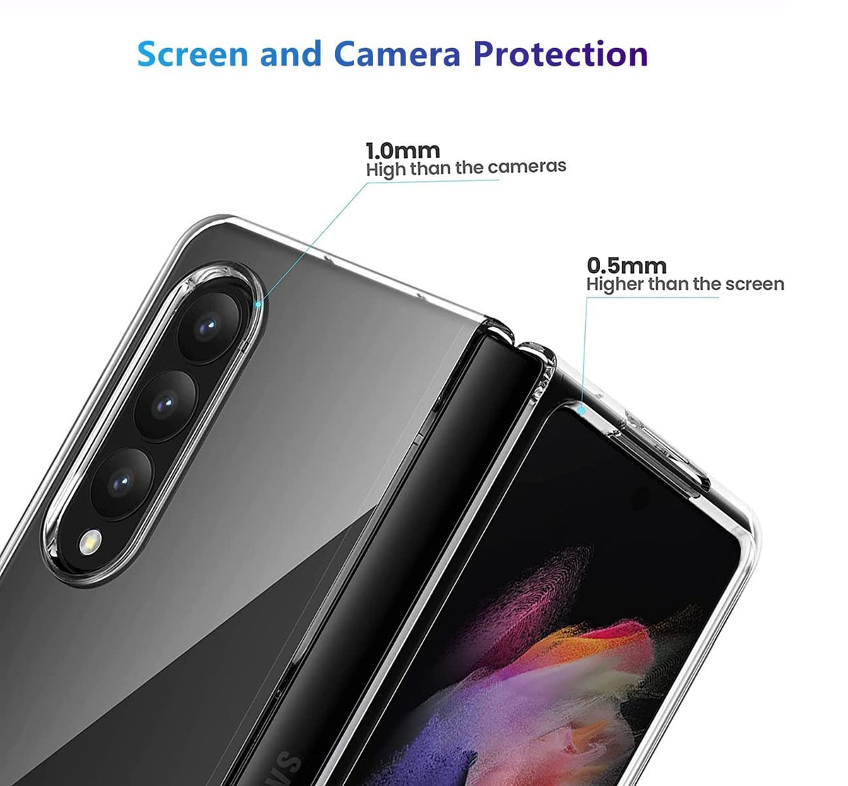 Ultra-Clear Anti-Yellow Durable & Sleek Protection Slim Hard Case for Samsung Fold Series