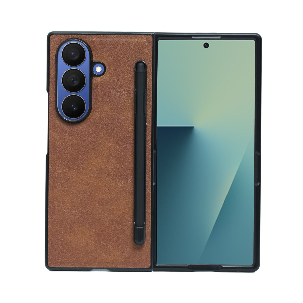 Executive Leather Case with S Pen Holder for Samsung Galaxy Z Fold 7 – Sleek Fit & Stylus Support