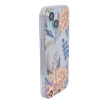 Vibrant Transparent Floral Pattern Phone Case for iPhone 15