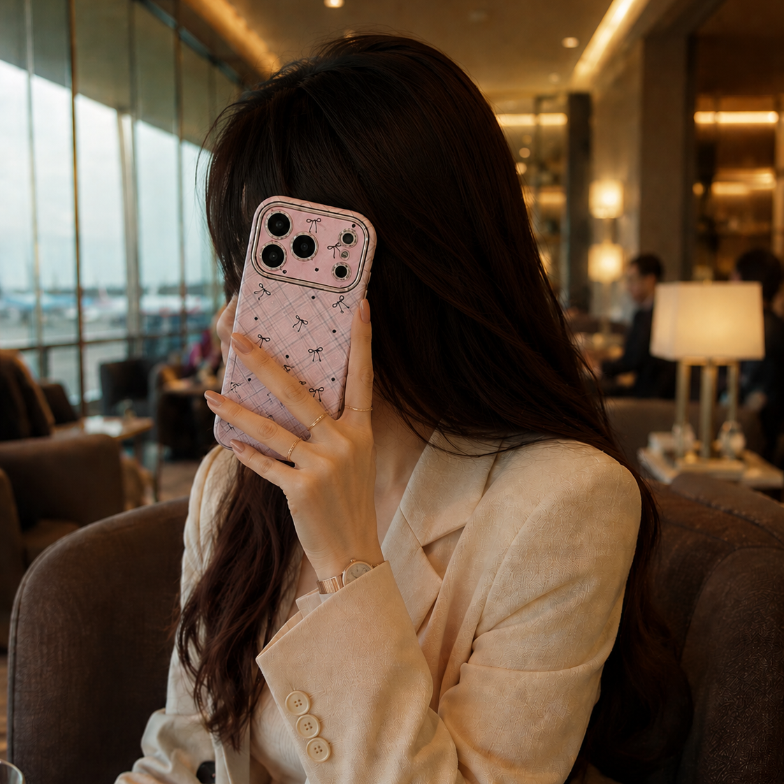 3D Embossed Ribbon Bow Case