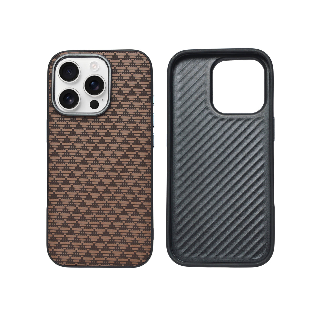 Carbon Weave Pattern Phone Case for iPhone 16 Pro