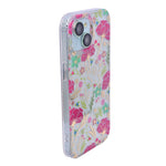 Vibrant Transparent Floral Pattern Phone Case for iPhone 15