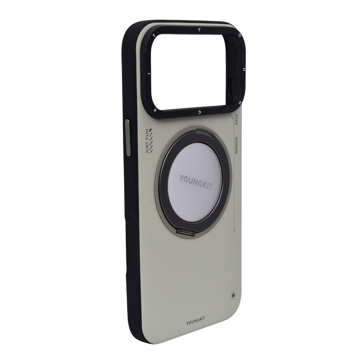 Luxury Leather Finish MagSafe with 360° Rotatable Kickstand Phone Case for iPhone 17 Pro Max