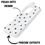 3D Cartoon Character with Polka Dots Soft Phone Case for iPhone 16 Pro Max