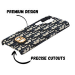 Dior Inspired Premium Fabric Pattern Phone Case for Samsung S25 Ultra