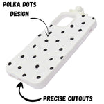 3D Cartoon Character with Polka Dots Soft Phone Case for iPhone 12/ 12 Pro