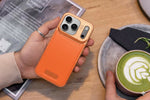 Metal Series Magsafe Leather Case With Titanium Frame