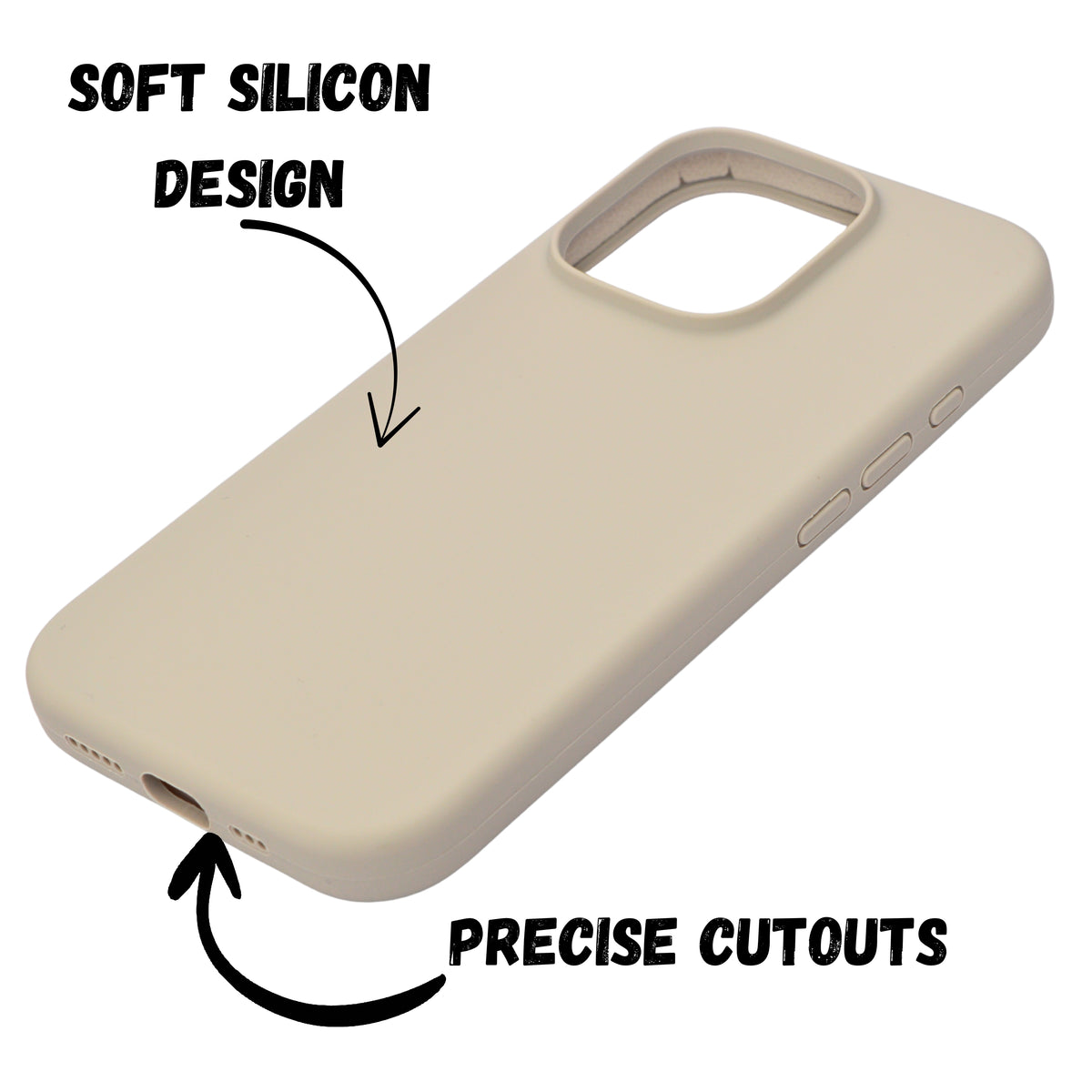Premium Soft Silicone with Microfiber Lining Phone Case for iPhone 16 Pro