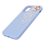 Luxury Glitter Finish with 3D Pearl Flower Design Phone Case for iPhone 11