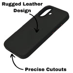 Matte Rugged Texture Anti-Slip Phone Case for iPhone 16 Plus