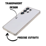 Transparent Hard Shell Phone Case for Samsung S25 Ultra
