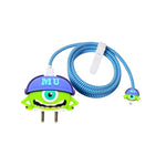 3D "MU" Monster Design Silicone Charger Case & Cable Protector for Apple 18W/20W Adapter