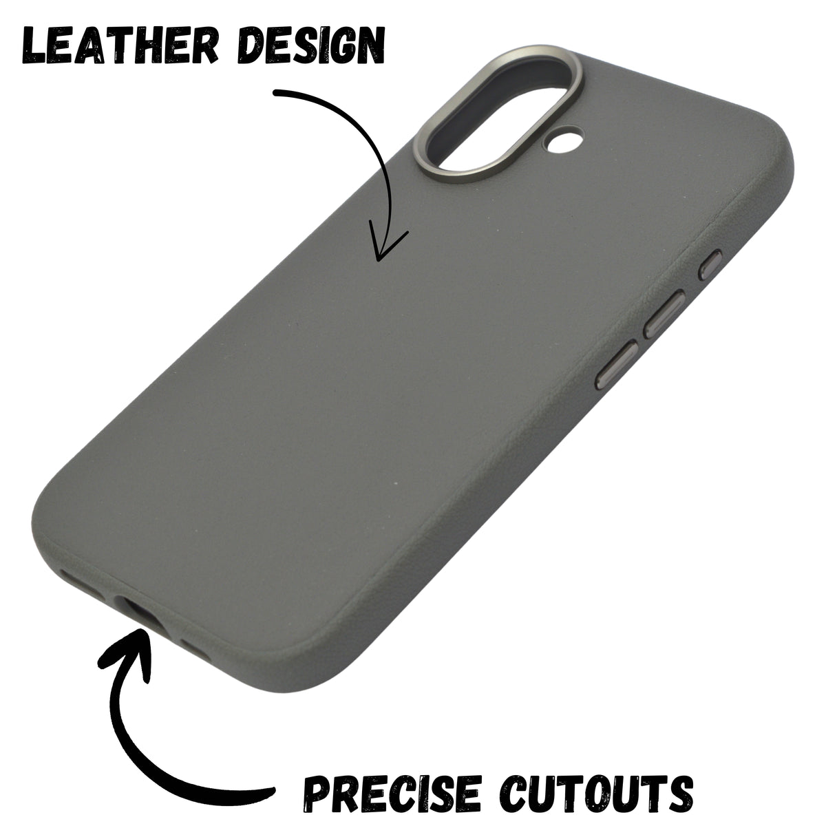 Classic Leather Texture Protective Phone Case For iPhone 16