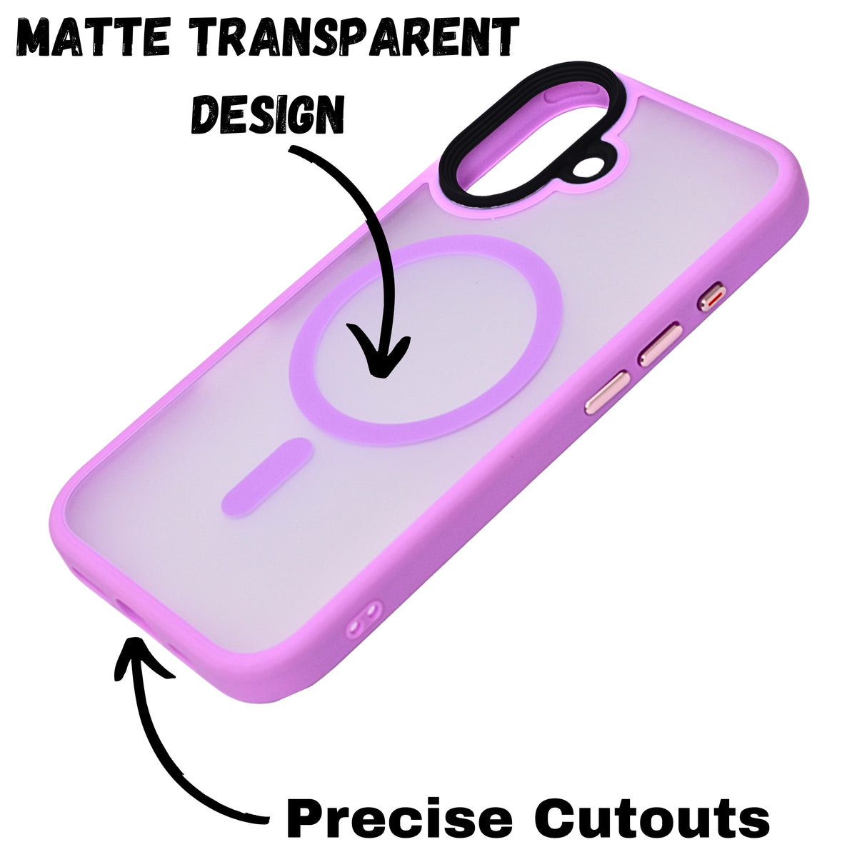 Ultimate Protection MagSafe Matt Transparent Case for iPhone 16