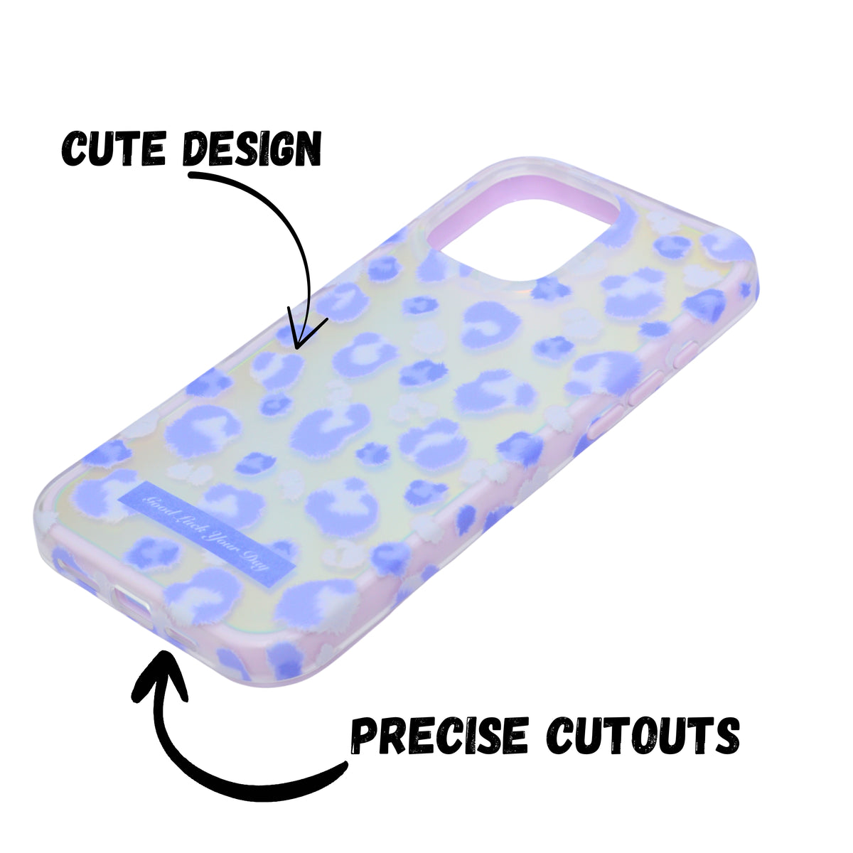 Gradient Leopard Print iPhone Case – Shockproof Stylish Cover For iPhone 16 Pro