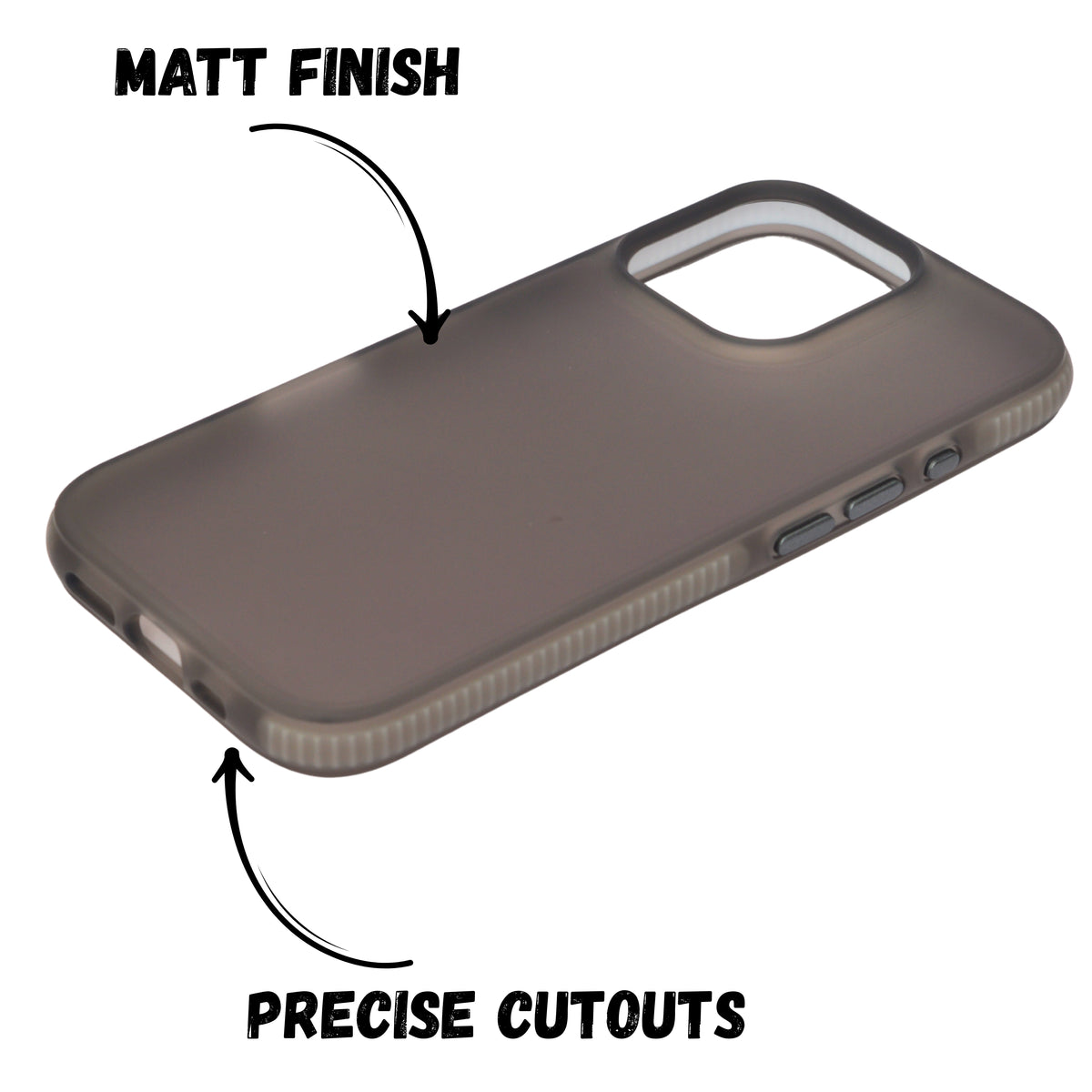 Matte Transparent Frosted with Side Border Phone Case For iPhone 16 Pro