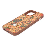 Bohemian Ethnic Print Cork Texture with Pearl Detail Phone Case for iPhone 13 Pro Max
